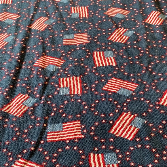 Vintage American Impact American flag print short sleeve polo men’s size Large - Picture 2 of 8